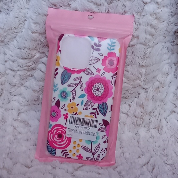 IPhone 14 Pro Phone Case bundle 2 piece Flowers White Pink Floral - Picture 5 of 7